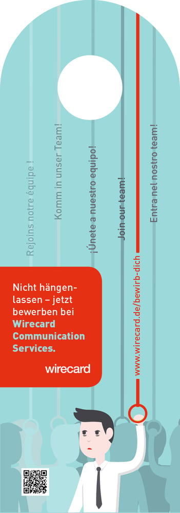 Swing Card für Haltestange in öffentlichen Verkehrsmitteln