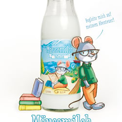 Produkt- und Plakatdesign „Mäusemilch“