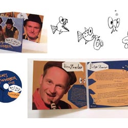 „Zaches&Zinnober“ Musikband für Kinder und Erwachsene. CD-Booklet, Karte, Plakat