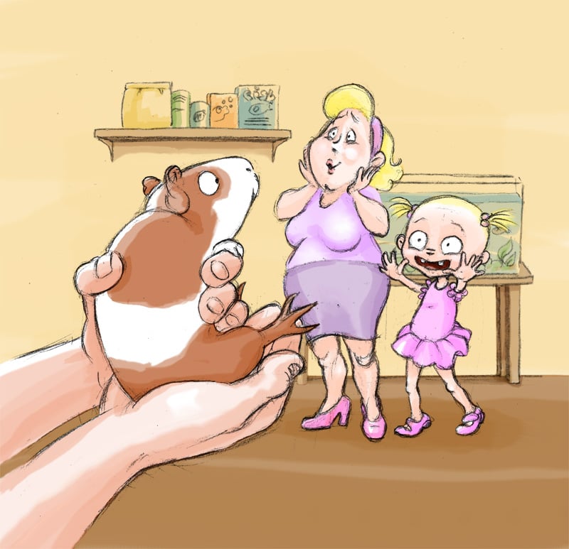 Ihr neuer Mensch! – Ein Ratgeber für Meerschweinchen – Titelbild