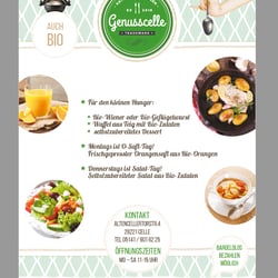 Flyerdesign für Genusscelle