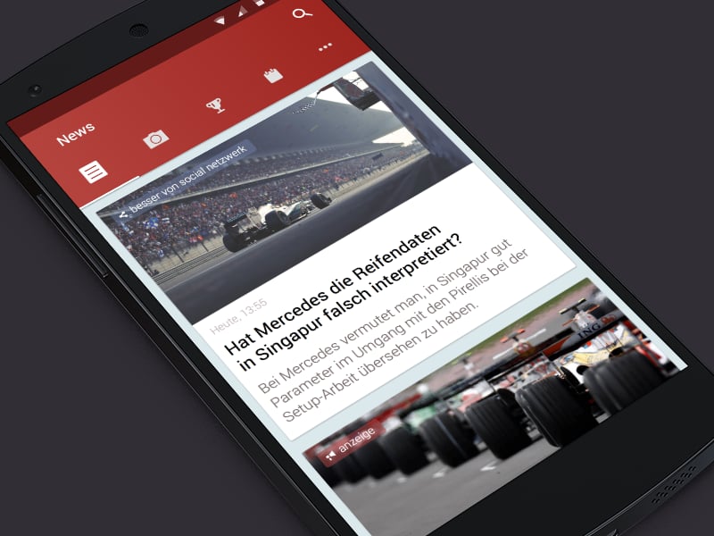 Formula-1 App For Android