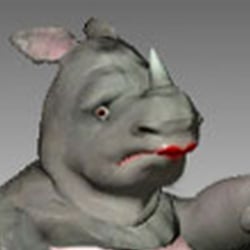 Rhino; Modelliert in 3DSNax für Brand Worlds Tools