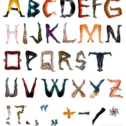 Strumpfhosen-Alphabet