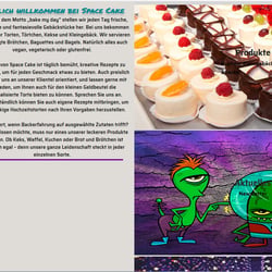 Space Cakes – Webseite