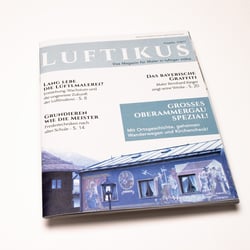 Magazingestaltung zum Thema „Lüftlmalerei“
