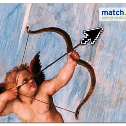 Anzeige für die Online-Partnerbörse match.com
