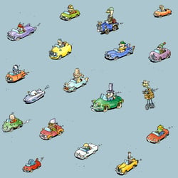 cars (Motiv für ein Geschenkpapier)