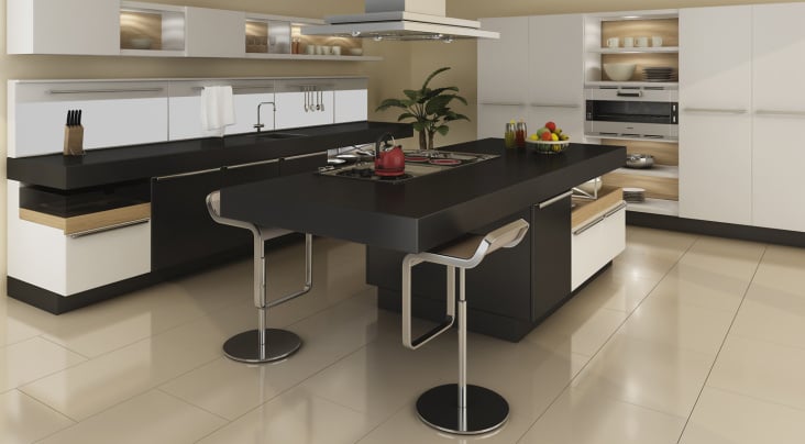 3d render kitchen table