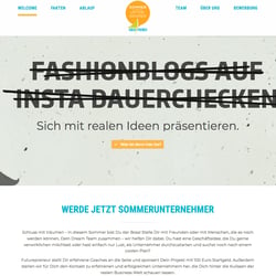 Onepager Sommerunternehmer
