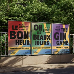 Logo- und Plakatkonzepte für Das Europäische Theater