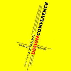 Poster für Designkonferenz in Melbourne, Australien