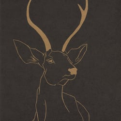 Oh Deer!, Linolschnitt