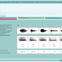Max Planck Institut für die „MS-Wissenschaft“: interaktive Audiostation „Wie klingen Sprachen und Dialekte“