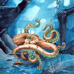 Illustration mit Aquarellfarben