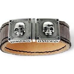 Armband «Tortuge – Twinskull» by BLACK BARON