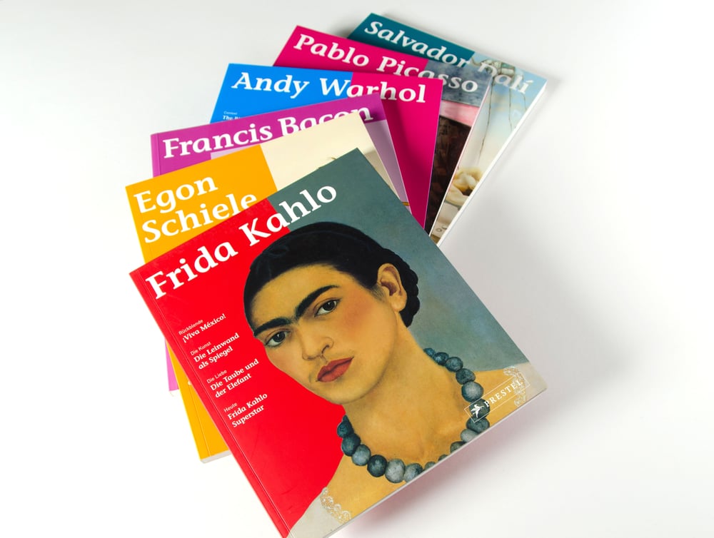 Reihengestaltung (Cover und Innenseiten) der Buchreihe „Living Art“