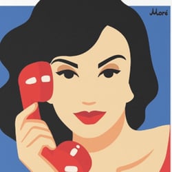 Notitzbüchergestaltung „Red Phone“/ Illustration
