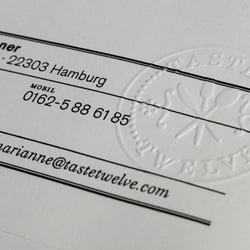 Taste Twelve – Geschäftspapiere für einen Restaurantführer
