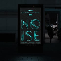 suzana-mujakovic-noise-electro-sound-event-poster-display