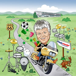 Polymold-Karikatur