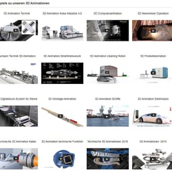 Übersicht 3D Animation VIRTUELLE FABRIK