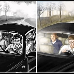comicbild in 2 Versionen