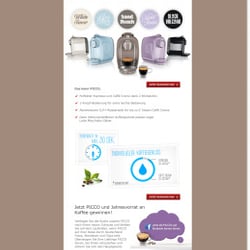 Tchibo – Newsletter für Cafissimo