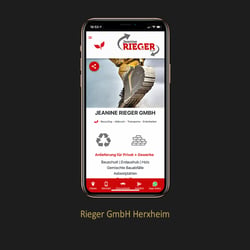 App eines Recyclinghofes