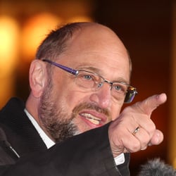 Martin Schulz bei einer Wahlkampfkundgebung in München