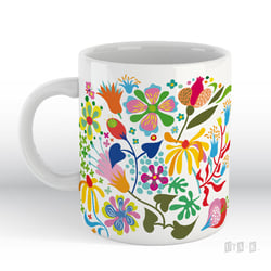 Muster floral bunt happy