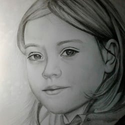 Mädchen Bleistift