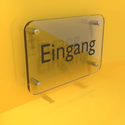 eingangsschild