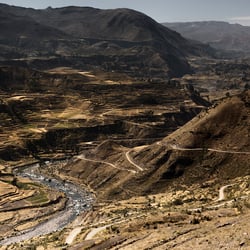 Terazas. Cuelca de los Condores. Peru.