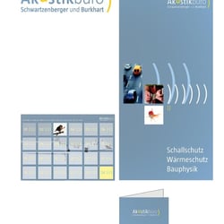 Akustikbüro: Entwurf Wortmarke, Farbkonzept, Drucksachen, akustischer Adventskalender