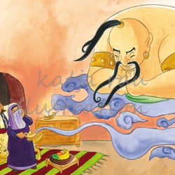 Kinderbuchillustration Aladin für Kinderleicht Wissen Verlag