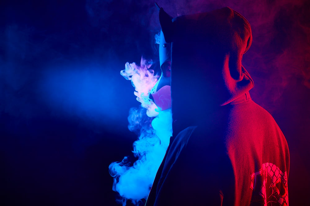 Blau und Rot