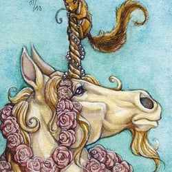 Einhorn und Eichhörnchen