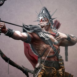 The fight begins—Zbrush work