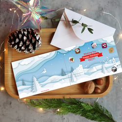 Winterliche Firmen-Grußkarten // Konzept, Design & Illustration, Druckdaten-Erstellung