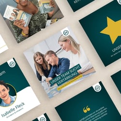 Neugestaltung des Instagram-Feeds von HotelOffice24 (Grafiken, Texte und Hashtags)