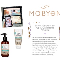 Markentexte // Mabyen Baby Care & Spa