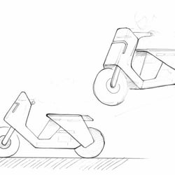 NXP E-Scooter Skizze