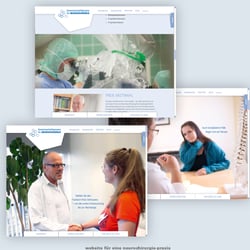 Parallax-Scrolling für eine Praxis für Neurochirurgie