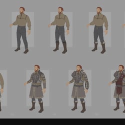 design B – layering of elements + variants