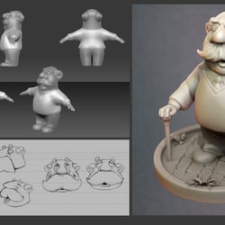 Mr Winkel, 3D game character
