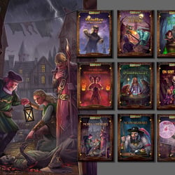 Verschiedene Cover für das Rollenspiel Midgard aus dem VFSF-Verlag
