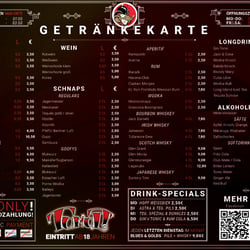 Getränkekarte