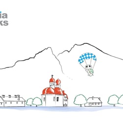 Media Works Logo and Illustration