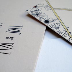 Eva & Joel | wedding invitation card